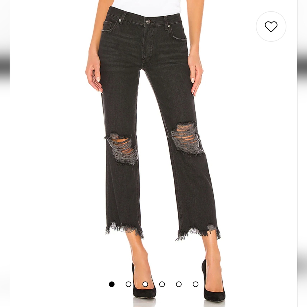 Maggie Mid-Rise Straight-Leg Jeans 30 New with Tags